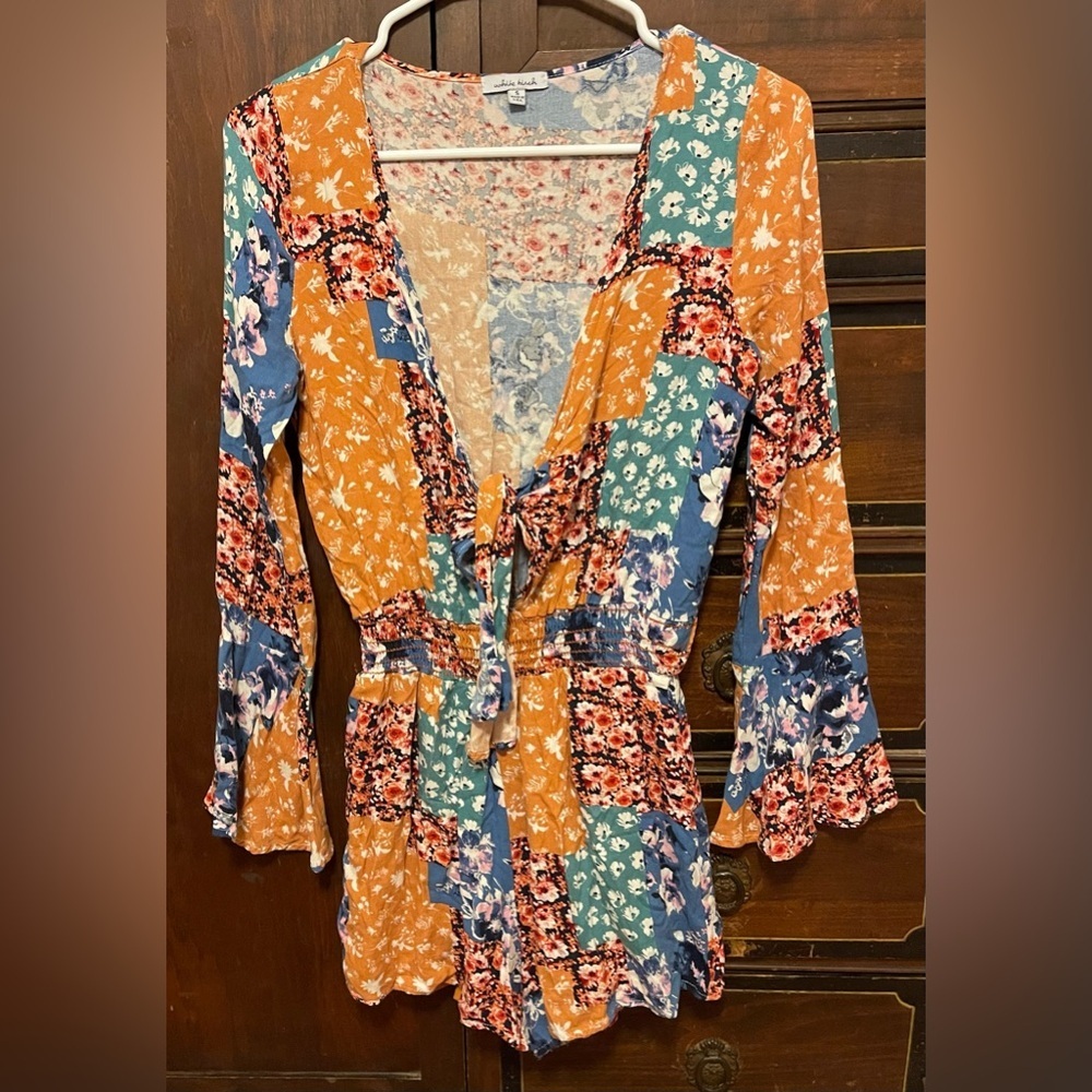 White Birch Multicolor Patchwork Garment